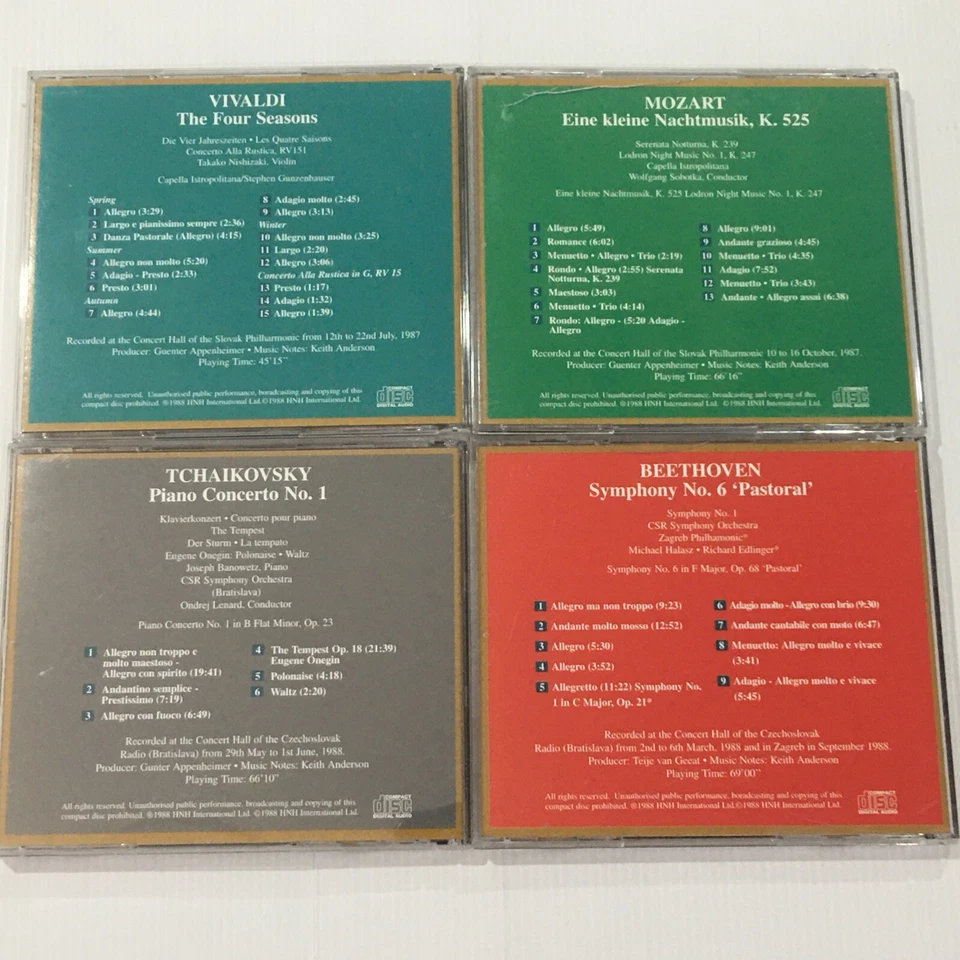 4 x Dilmah Classic CDs Classical Vivaldi, Mozart, Tchaikovsky, Beethoven - Image 2 of 4