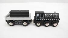 Imaginarium Magnetic Train Engine Number 13-090 w/ Flatbed Cargo Car Lot of 2