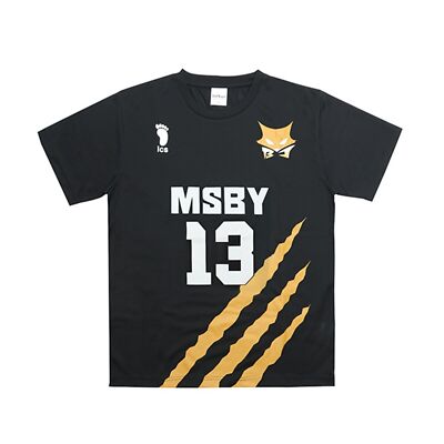 Haikyuu MSBY Black Jackal Uniform MIYA ATSUMU Model Shirts L