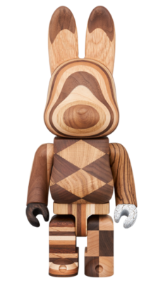 R@BBRICK Karimoku Mix 400% BE@RBRICK Rabrick Rabbit 2024 Medicom