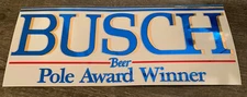 Vintage Nascar Busch Beer Pole Award Winner Sticker New 