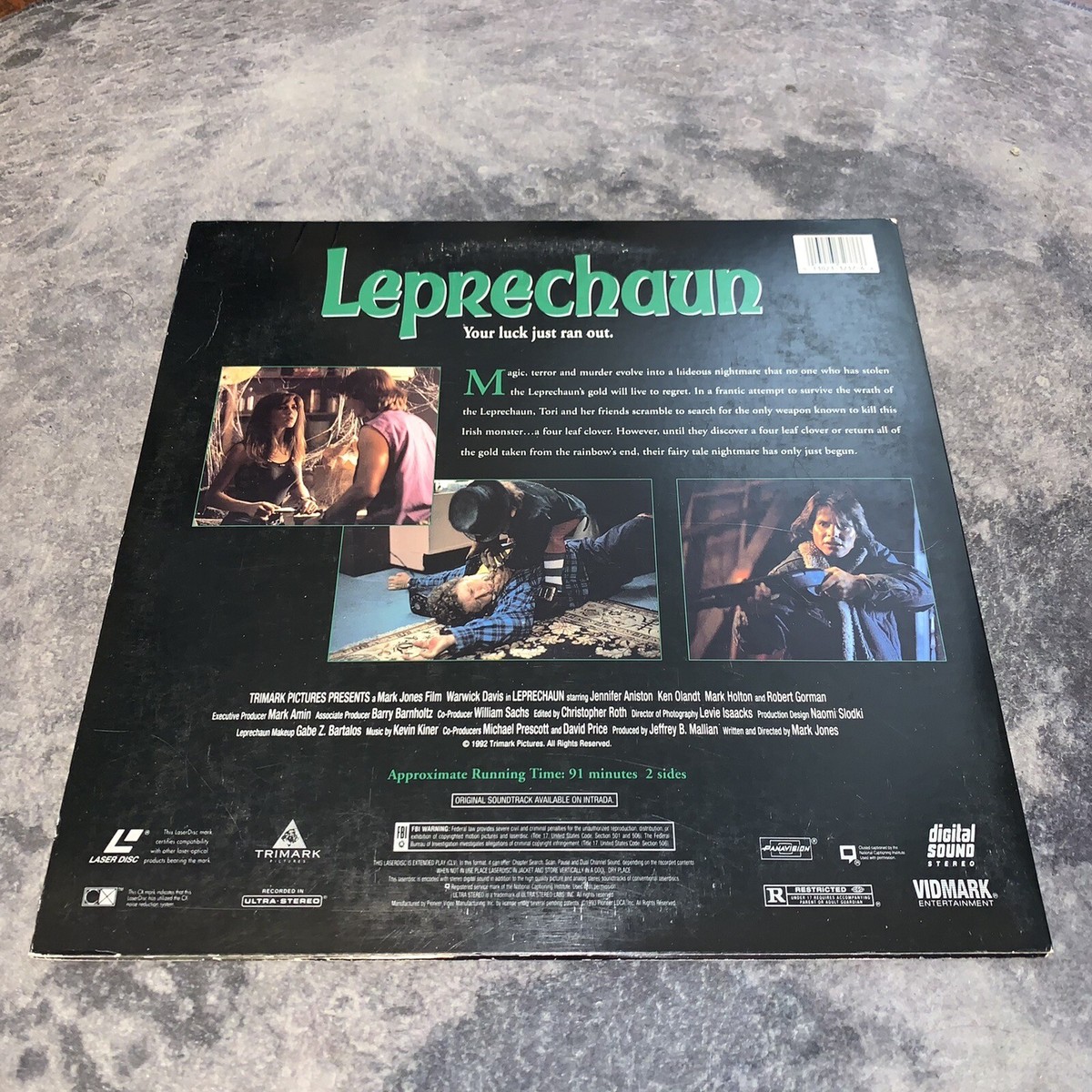 Leprechaun (1993) Laserdisc Horror Movie Slasher Jennifer