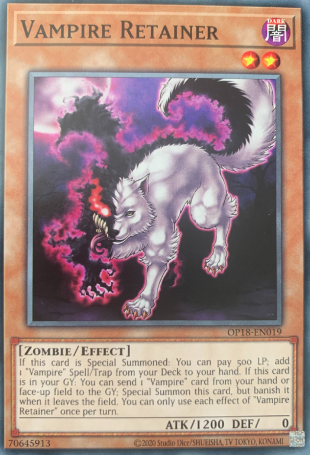 Vampire Retainer OP18-EN019 Common Unlimited Near Mint x1