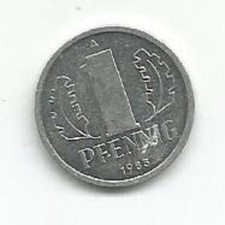GERMANY - DEMOCRATIC REPUBLIC 1 PFENNIG 1983 (A) 
