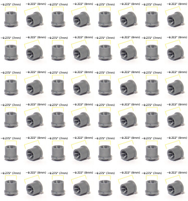 48pc Aurora AFX AW Slot Car Magnatraction Non-Magnetic Pick Up Shoes - New Parts