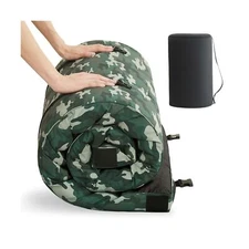 HomeMate CertiPUR-US Memory Foam Camping Mattress Pad Portable Roll Up Mattre...