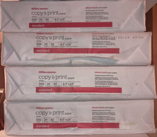 Lot of 4: Office Depot Multi-Use Printer Copy Paper White Legal 8.5x14 20 LB