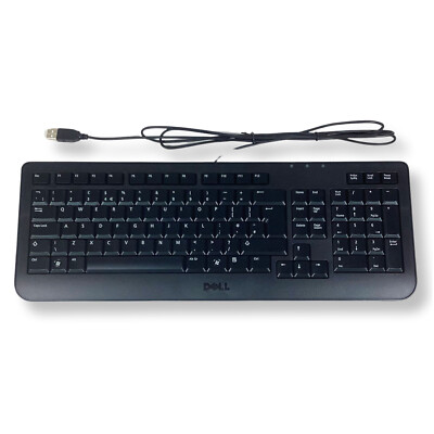 Dell SK-8185 US English 104-Keys Black USB Wired Slimline Desktop