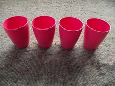 4x kubek do mycia zębów różowy NOWY
