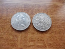 2 Five Shilling Pieces - Queen Elizabeth II