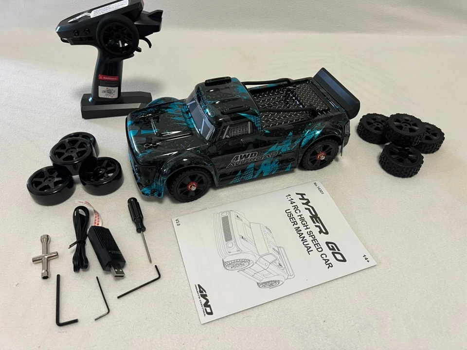 MJX Hyper Go 14301 1:14 RC Car 2.4G High Speed Drift Rally Car Brushless 4WD Off - Image 2 of 4