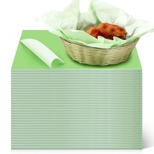 500 PCS Green 12x12 Inch NonStick Wax Deli Paper Sheets Sandwich Wraps