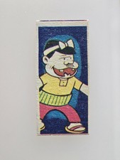 Cartoon Man Bow Rocket Car Peace Sign 24542 Japan Menko Card Japanese Vintage