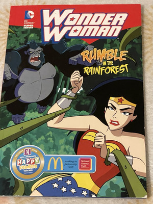 DC Comics Wonder Woman Rumble in the Rainforest PB Book ~Sarah Hines Stephens