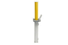 The Ramp People Telescopic Bollard Stainless Steel Yellow Security Parking Post