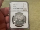 1881-S Morgan Silver Dollar NGC MS63