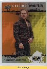 2022 Upper Deck Allure AEW Color Flow Orange Yellow Hangman Adam Page READ 1f60