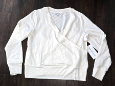 Athleta Sz XL Recharge Sweatshirt Ivory Cream New NWT