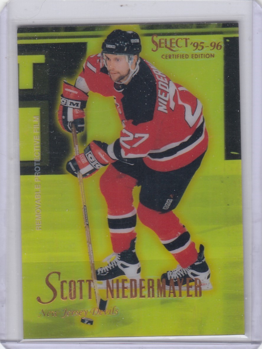 1995-96 Scott Niedermayer Select Certified MIRROR GOLD Parallel #70 - NJ Devils