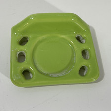 Vintage Ceramic Green Toothbrush  Cup Holder - Tile-In Wall Mount Bathroom