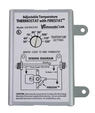 XXFIRESTAT 10-Amp Adjustable Programmable Thermostat with Firestat for Power ...