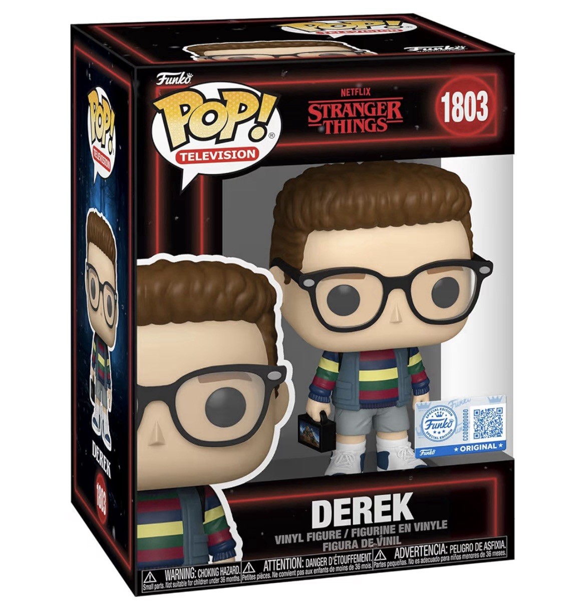 Funko Pop TV Stranger Things Derek 1803 édition spéciale en vinyle