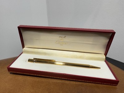 Must de Cartier Kugelschreiber ST150005   Neuwertig & Unbenutzt  Gelbgold-Finish