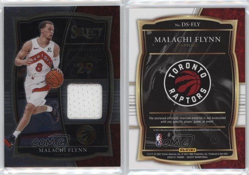 2020-21 Panini Seleziona Bozza Selezioni Memorabilia Malachia Flynn Rookie RC 17xm - Foto 3 di 3