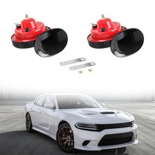 2pcs Super Loud Car Snail Horns 12v 300db Durable Car Horn Kit High Low Tone U
