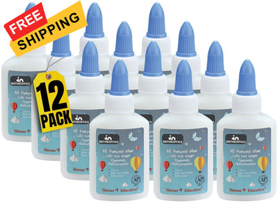 1InTheOffice Washable School Glue, Premium-Quality White, Clear,White