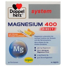 DOPPELHERZ Magnesium 400 DIRECT system Pellet...