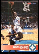 Clyde Drexler 1994-95 Hoops #239 Trail Blazers NBA READ FREE SHIP AutographDen