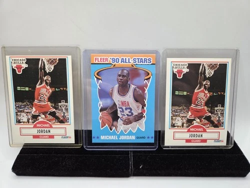 1990 Fleer NBA Michael Jordan Card Lot Of 3