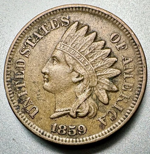 1859  INDIAN CENT    XF   BETTER DATE  #1133
