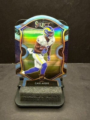 2020 Panini Select - Concourse Cam Akers #55 Light Blue Prizm Die-Cut (RC)