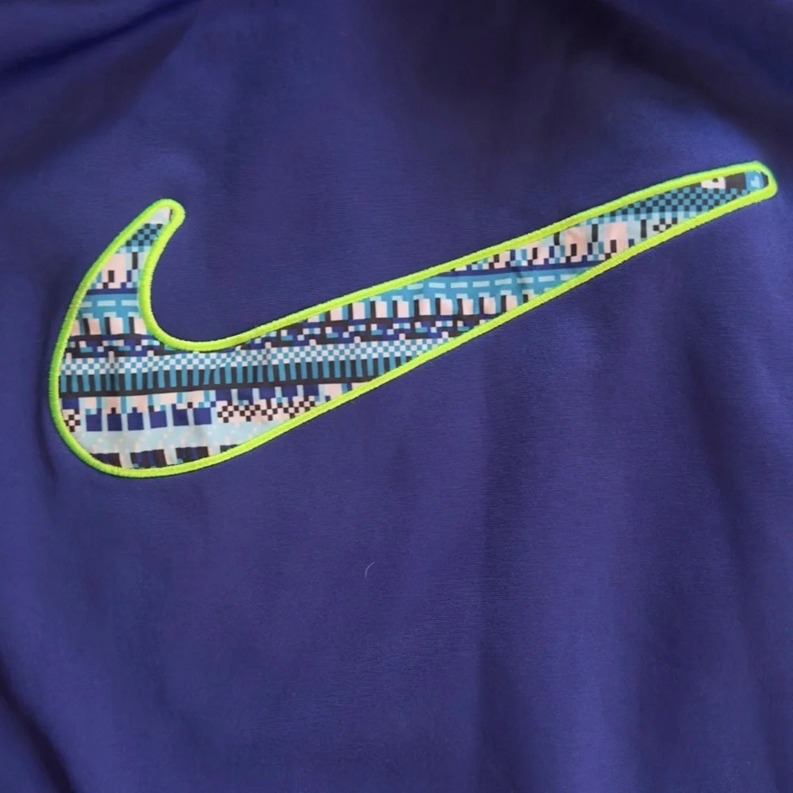 Women’s Nike Therma-FIT Pullover Hoodie - Blue Green | Warm  Activewear size XL thumbnail 4