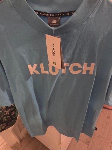 New Balance, New Balance Klutch Athletics Shirt Mens Small Blue Oversized MT41802 NWT