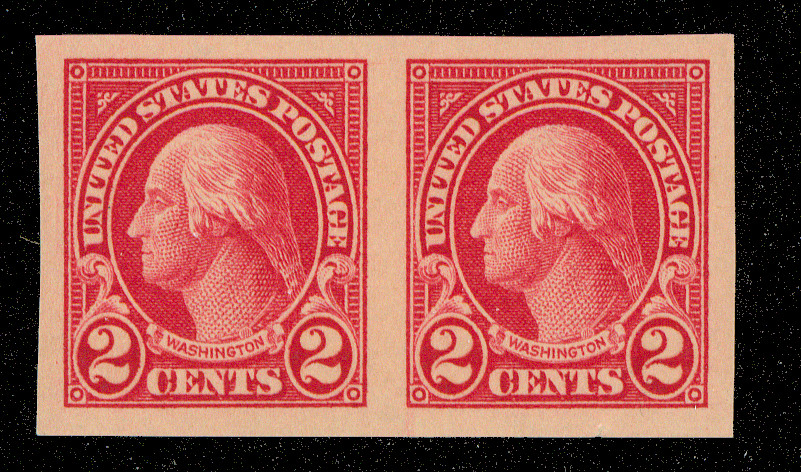 US Scott 577, Mint Never Hinged Pair, Flat Plate, Very Fine++, SCV $6.00