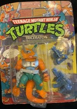 1990 Vintage  Triceraton TMNT Action Figure Sealed Complete