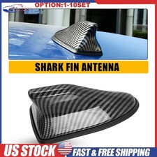 Carbon Fiber Shark Fin Roof Antenna Fmam Radio Signal Decor Trim Universal Car Carbon Fiber Shark Fin Roof Antenna Fmam Radio Signal Decor Trim Universal Car