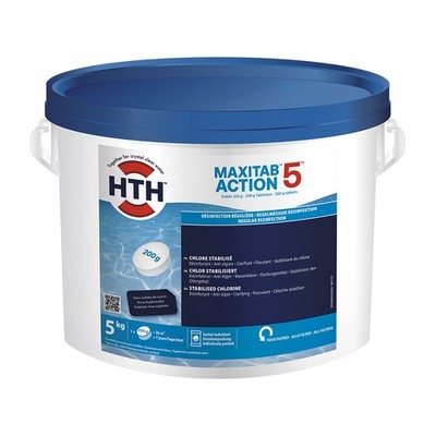 (12,99 EUR/kg) hth  - MaxiTab  Action 5  200g Tabletten - 5kg
