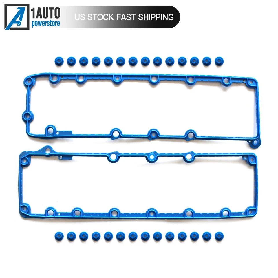 Valve Cover Gasket Set For 1997-2012 Ford E-350 Super Duty Excursion F-250 6.8L Foto 4 de 4