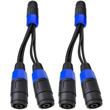 4-Pole Speakon Female to Dual 4-Pole Speakon Female Splitter Cable