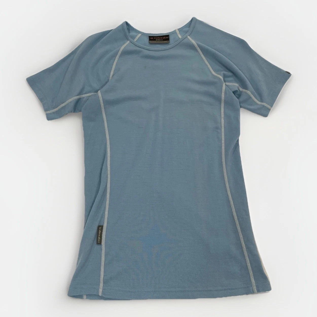 Icebreaker Skin 200 Merino Wool Base Layer Top Women's Large Blue short sleeve
Opens in a new window