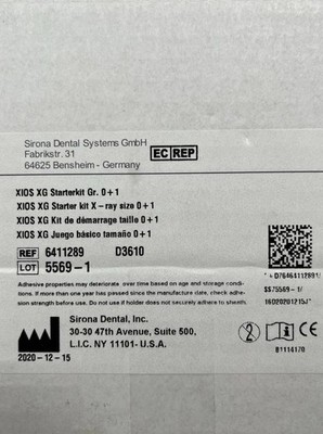 Sirona Xios XG Starterkit Größe 0+1 und Größe 2 Sensorhalter