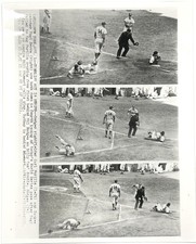 1953 Type-1 Photo BROOKLYN DODGERS vs. NY YANKEES World Series - YOGI BERRA