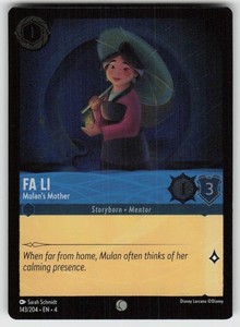 Fa Li - Mulan's Mother 143/204 Ursula's Return Cold Foil