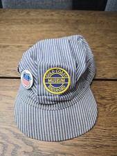 Gold Coast Railroad Museum Train Conductor Hat Cap Vintage Union Pacific Pin