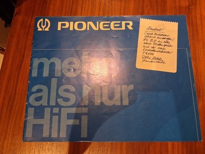 Pioneer Katalog 70ger,  SD-1000, QA, QC, QT, QX, CS