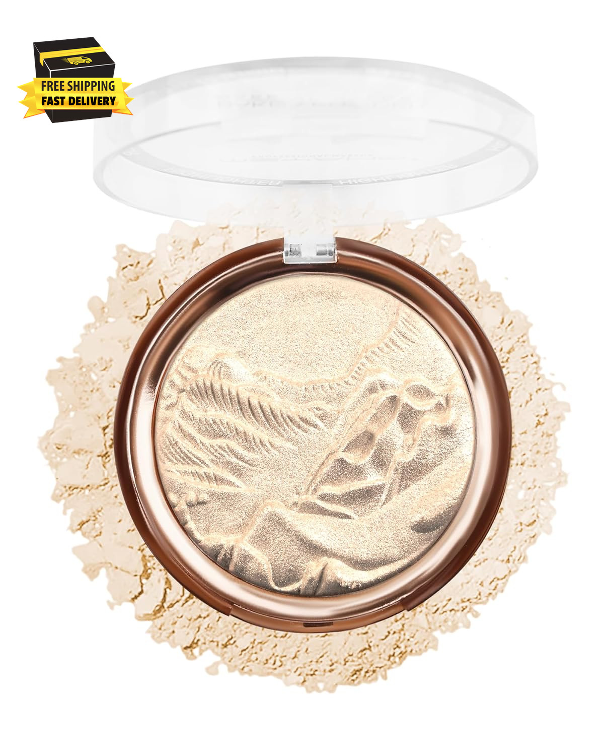 Blush Palette-gold Glow Face Highlighter Makeup,shimmer Glit